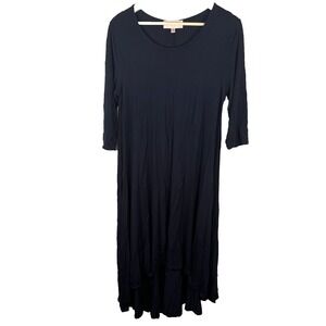 Philosophy Black Long Sleeve Dress Size XL Minimalist Capsule Wardrobe Stretch